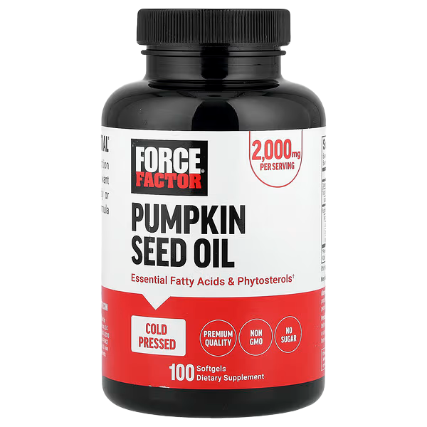 Force Factor Pumpkin Seed Oil, 100 Softgels