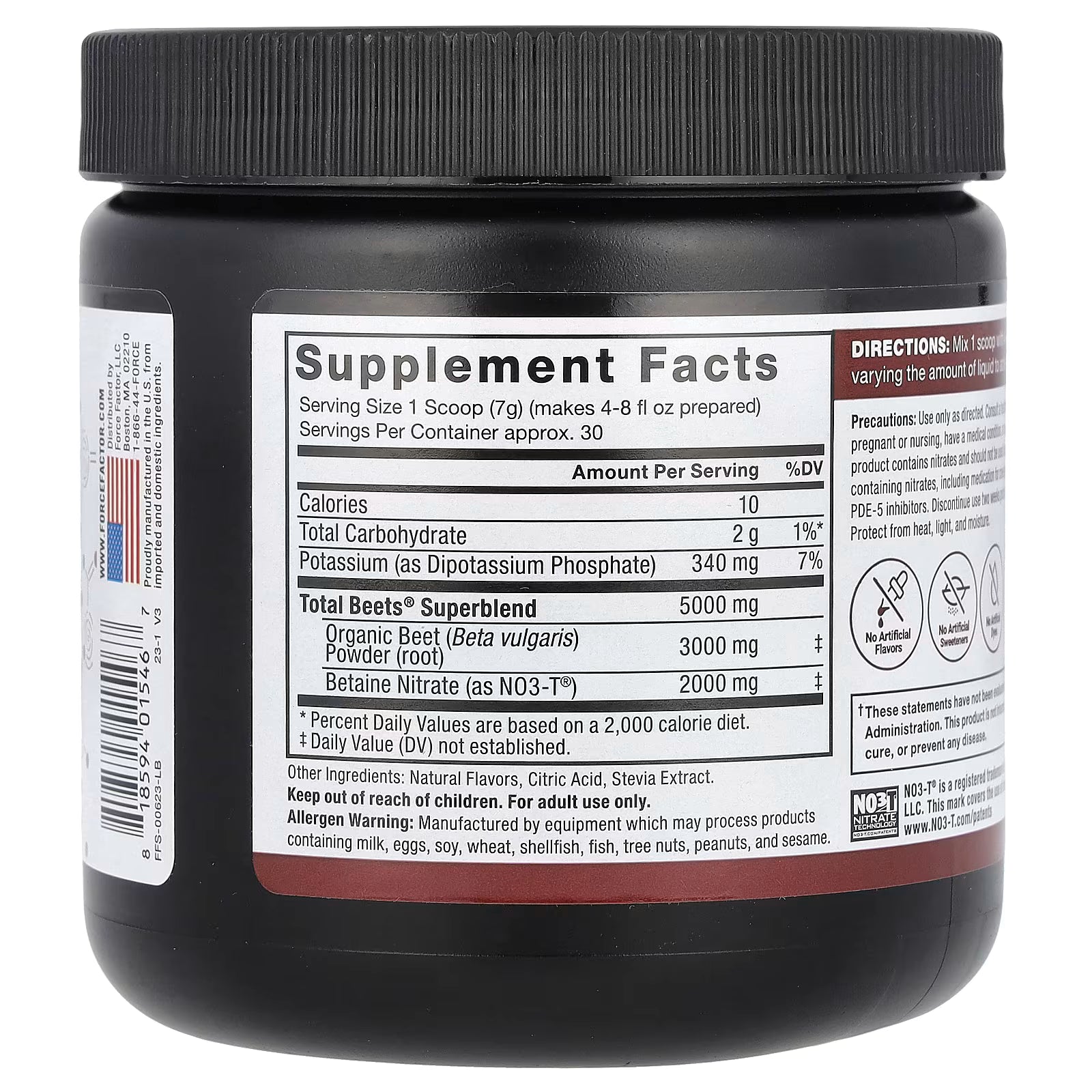 Force Factor Total Beets®, Powder, Pomegranate Berry (210 g)
