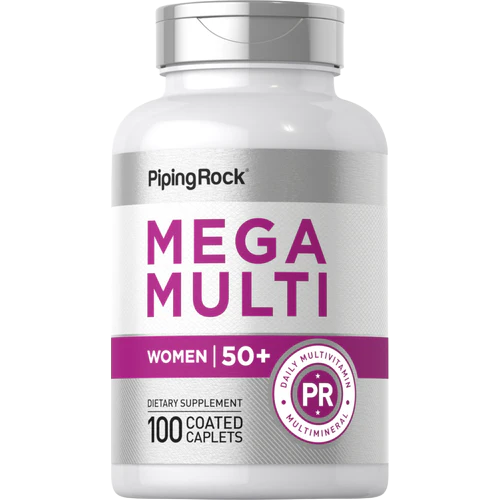 Piping Rock Women's Mega Multi 50 , 100 Caplets