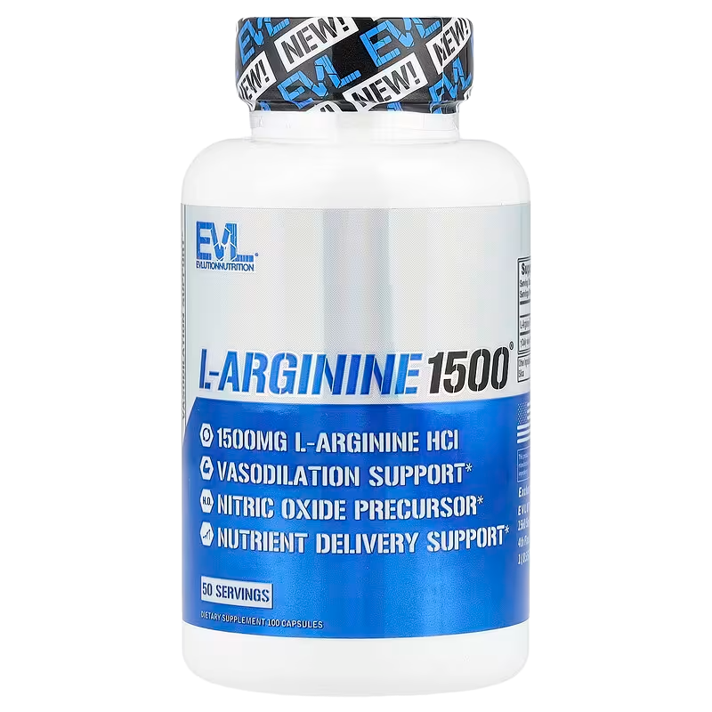 Evlution L-Arginine, 100 Caps