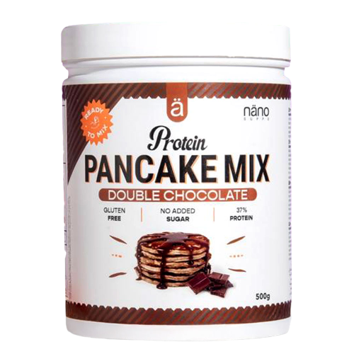 Nano Supps Protein Pancake Mix, Double Chocolate, 500g, Rich in Protein