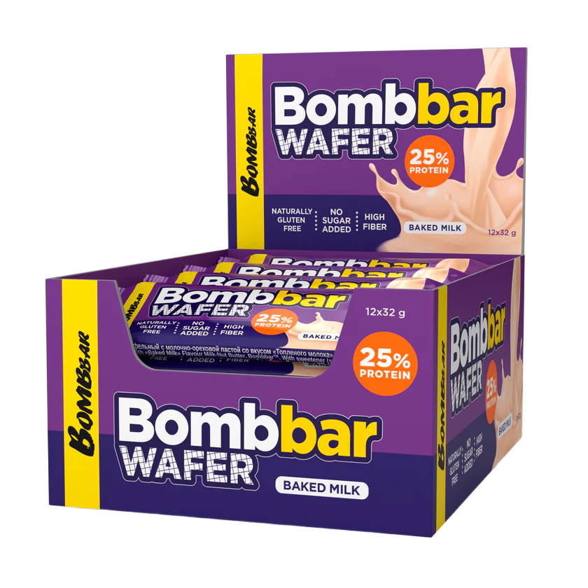 Bombbar Protein Wafer High Fiber & Gluten Free 32g