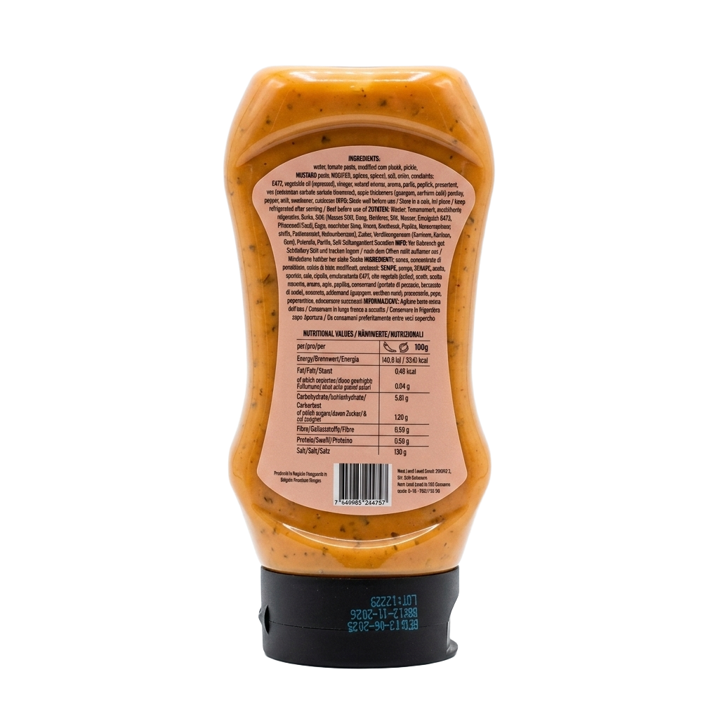 Go Fitness Zero Sauces - Guilt-Free Flavor Boosts for Every Meal- 350g