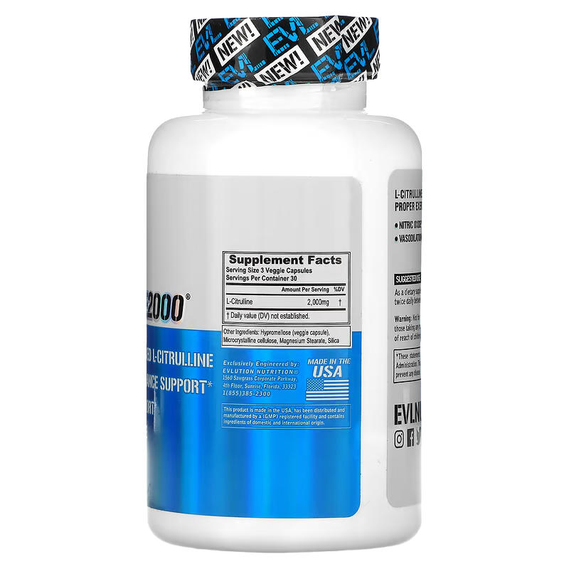 Evlution L-Citrulline, 90 Veggie Caps