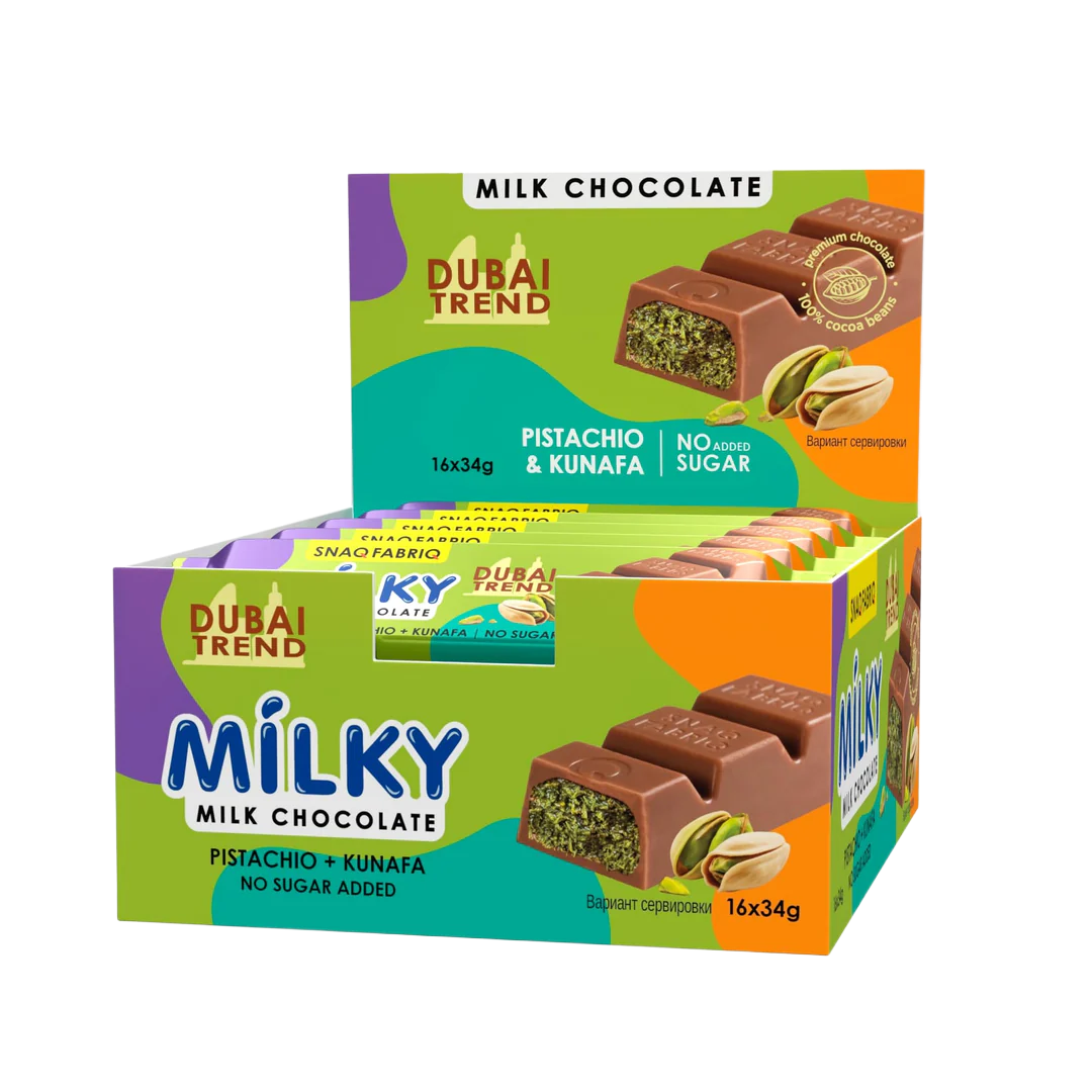 Snaq Fabriq Milky Chocolate Bars with Filling 34g