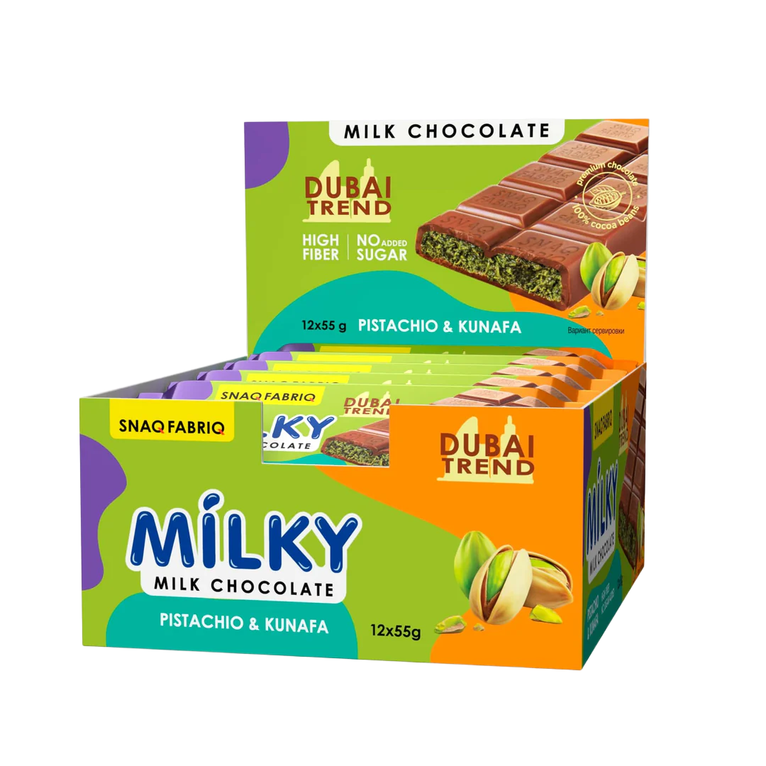Snaq Fabriq Milky Chocolate Bars With Filling 55g