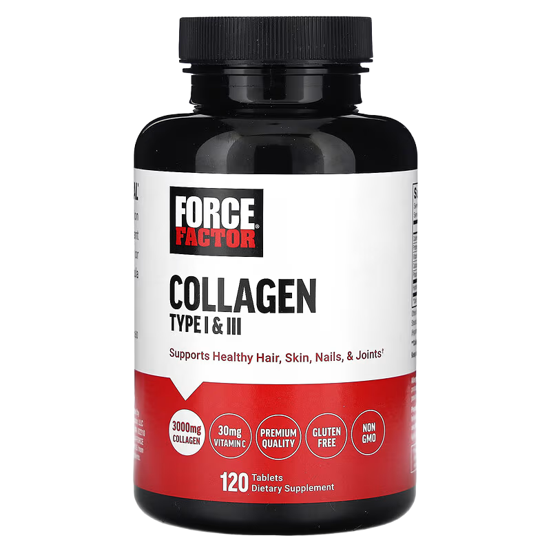 Force Factor, Collagen Type I&III 120 Tablets