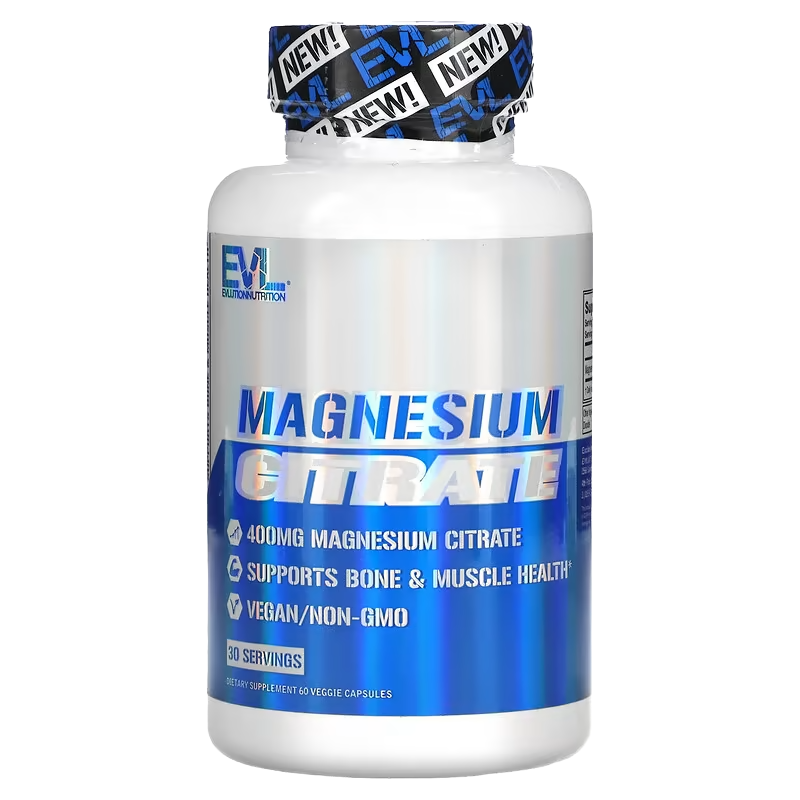 EVLution Nutrition, Magnesium Citrate, 60 Veggie Caps