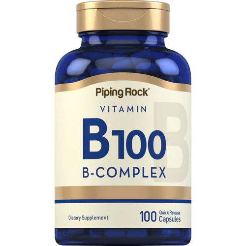 Piping Rock B-100 Vitamin B Complex, 100 Caps