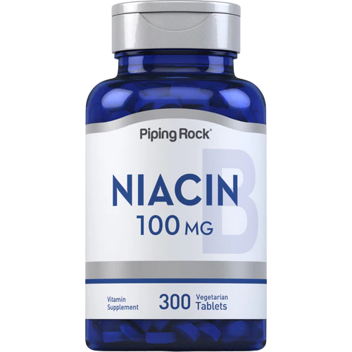 Piping Rock B3 (Niacin), 100 mg, 300 Vegetarian Tablets