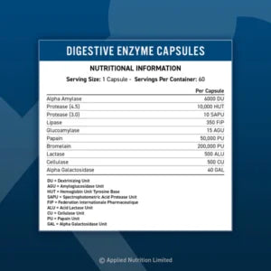 Applied Nutrition Digestive Enzyme 60caps