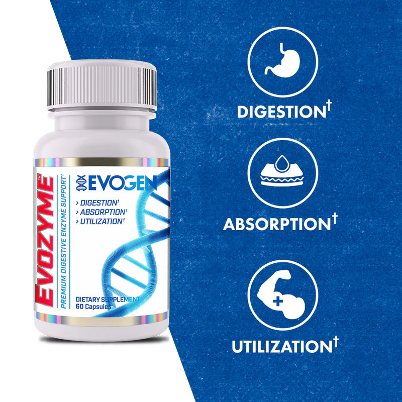 Evogen Evozyme Enzymes  60 Capsules