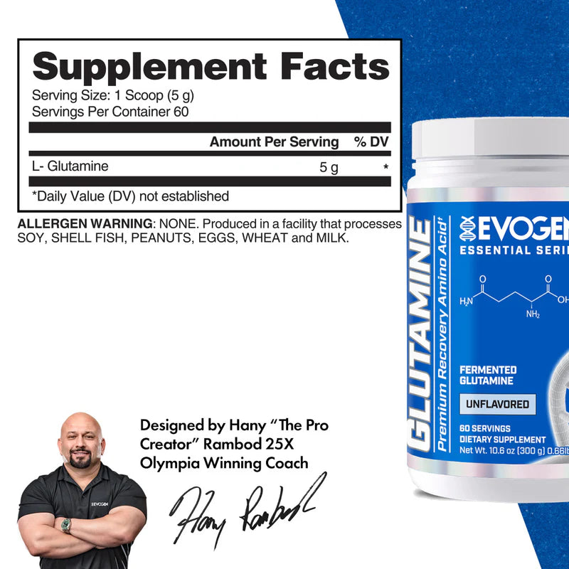 Evogen Glutamine Unflavored 60 Servings