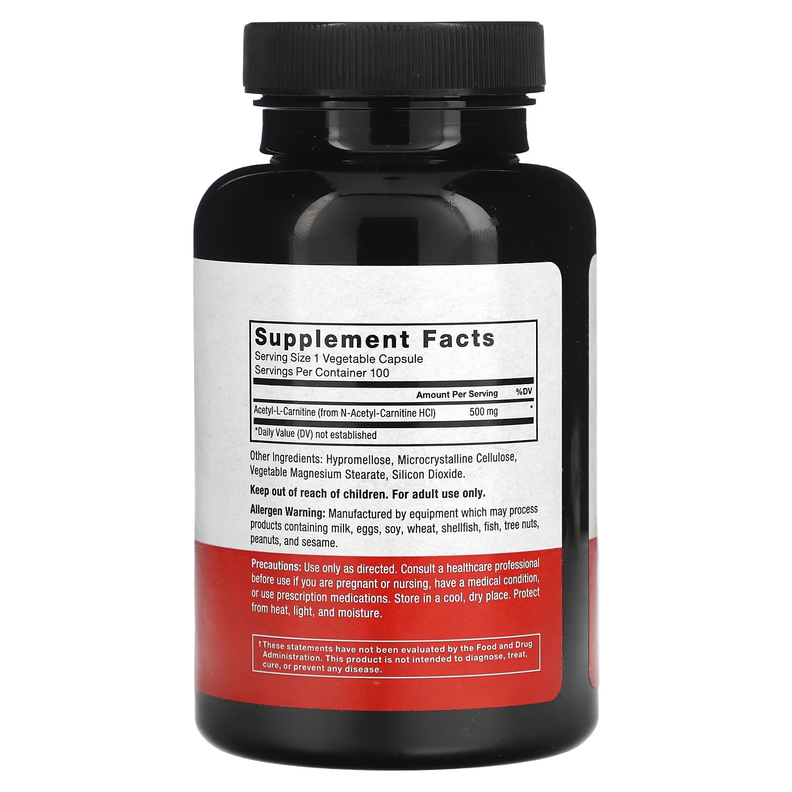 Force Factor Acetyl L-Carnitine, 500 mg, 100 Caps