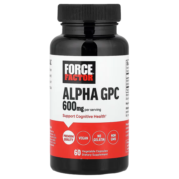 Force Factor Alpha GPC 600 mg 60 Caps