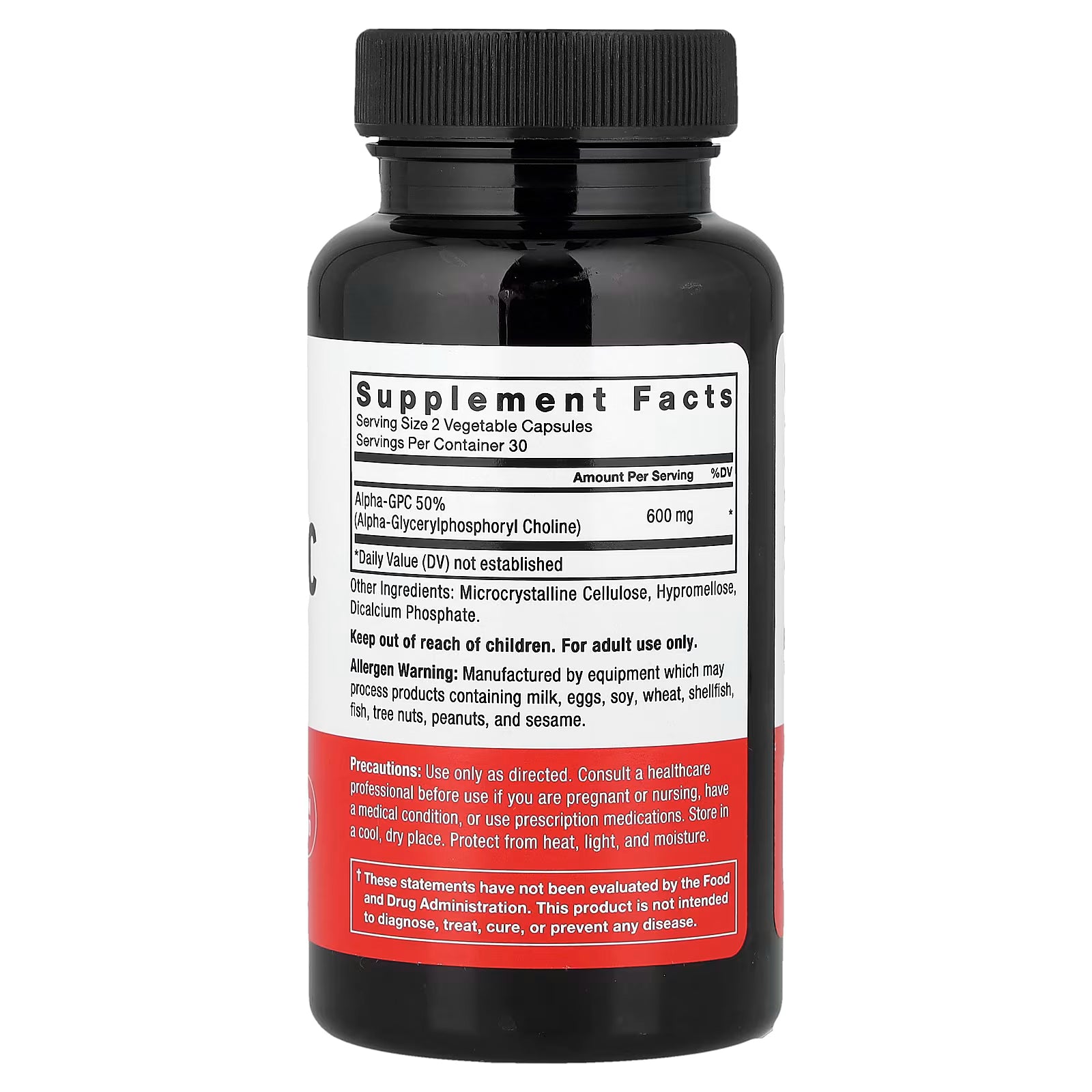 Force Factor Alpha GPC 600 mg 60 Caps