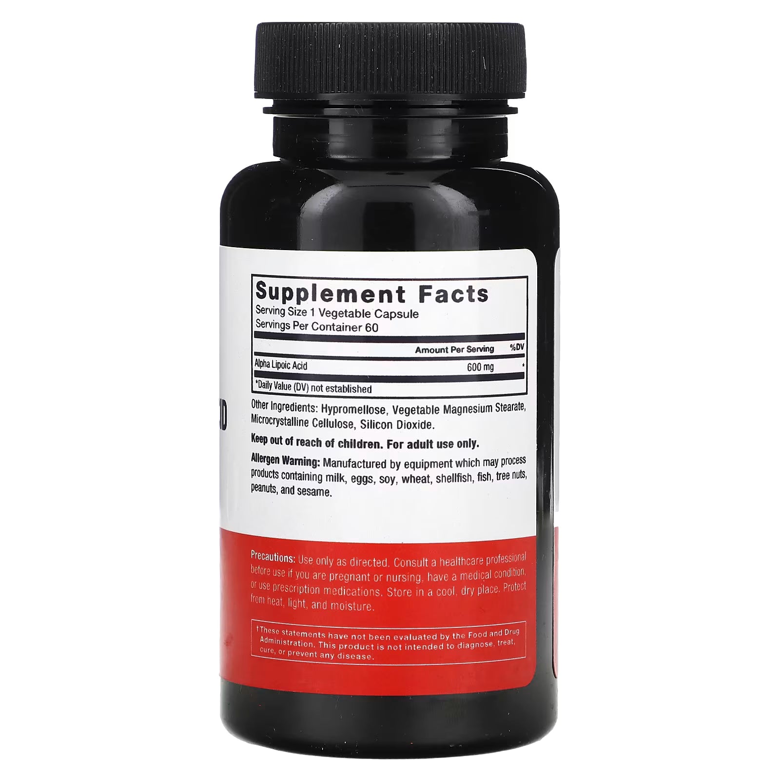Force Factor Alpha Lipoic Acid, 600 mg, 60 Caps