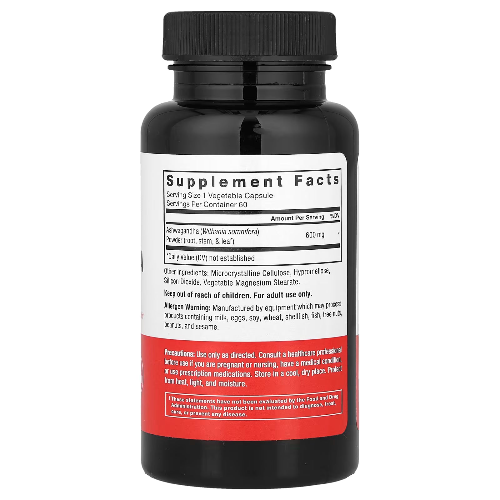 Force Factor Ashwagandha , 600 mg , 60 Caps
