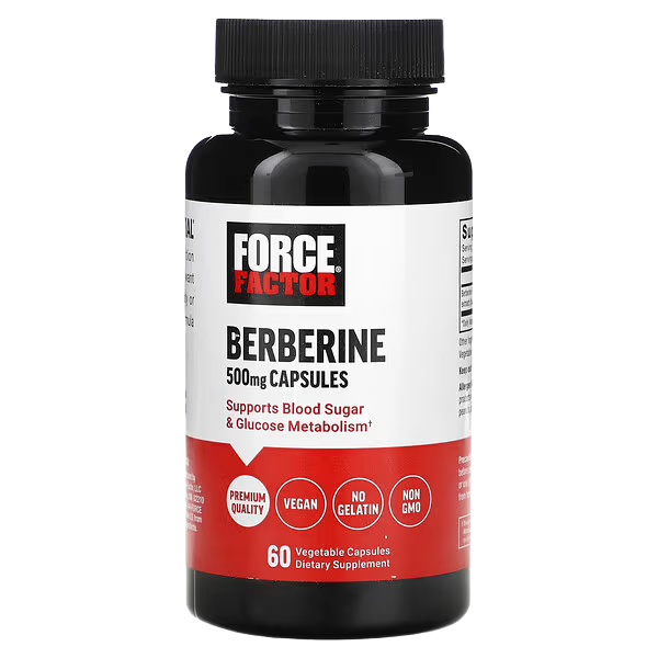 Force Factor Berberine , 500 mg , 60 Caps