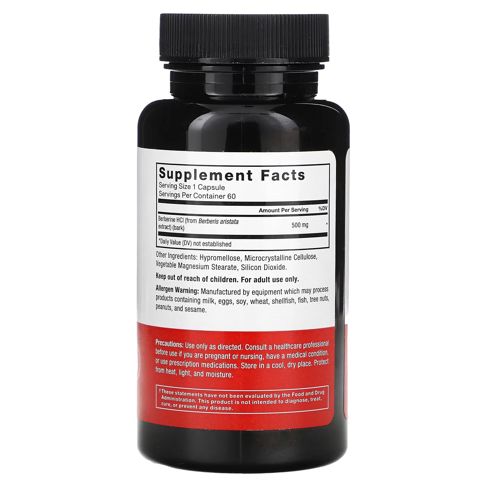 Force Factor Berberine , 500 mg , 60 Caps