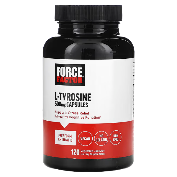 Force Factor L-Tyrosine, 500 mg, 120 Caps