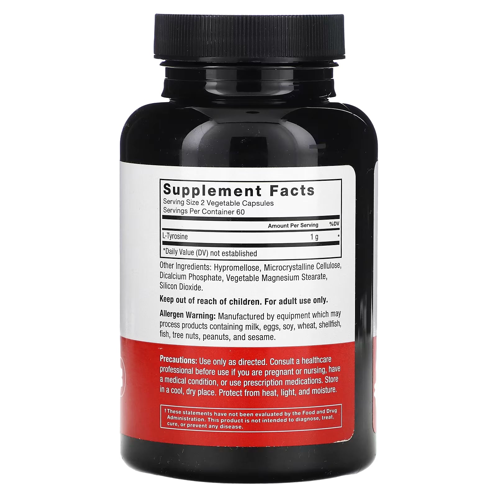 Force Factor L-Tyrosine, 500 mg, 120 Caps