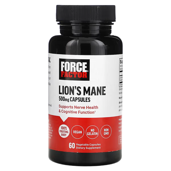 Force Factor Lion's Mane, 500 mg , 60 Caps