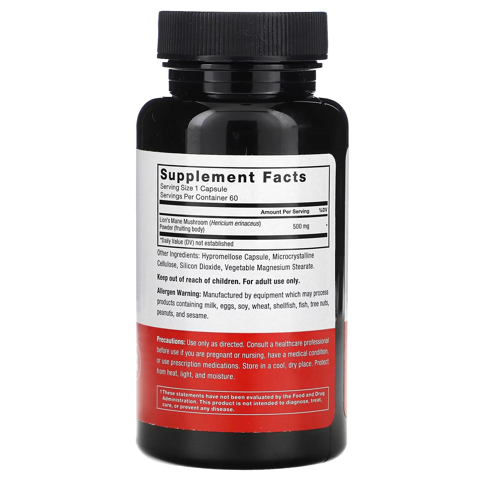 Force Factor Lion's Mane, 500 mg , 60 Caps