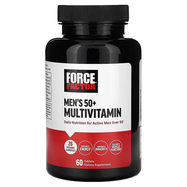 Force Factor Men's 50+ Multivitamin, 60 Tablets