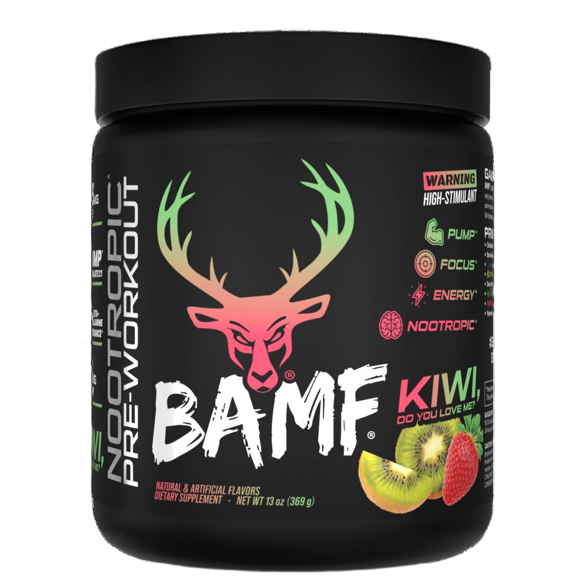 Bucked Up BAMF High Stimulant Nootropic Pre-Workout 366g
