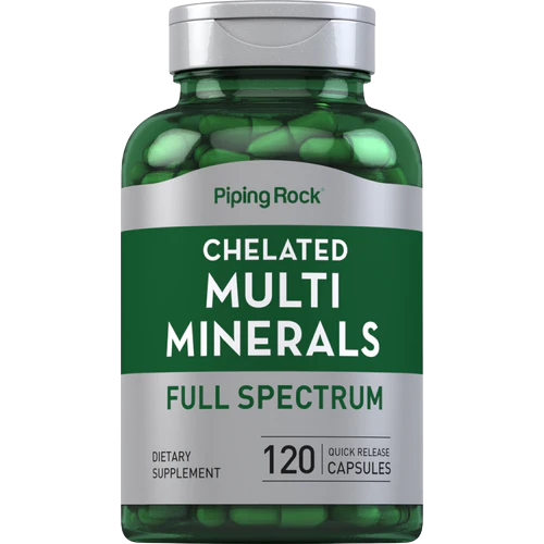 Piping Rock Mega Multi Chelated Minerals, 120 Caps
