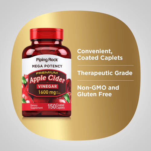 Piping Rock, Premium Apple Cider Vinegar, 150 Coated Caplets
