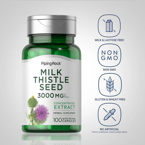 Piping Rock Milk Thistle 3000 mg 100 Caps