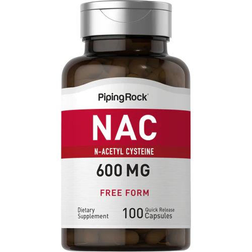Piping Rock N-Acetyl Cysteine (NAC), 600 mg, 100 Caps