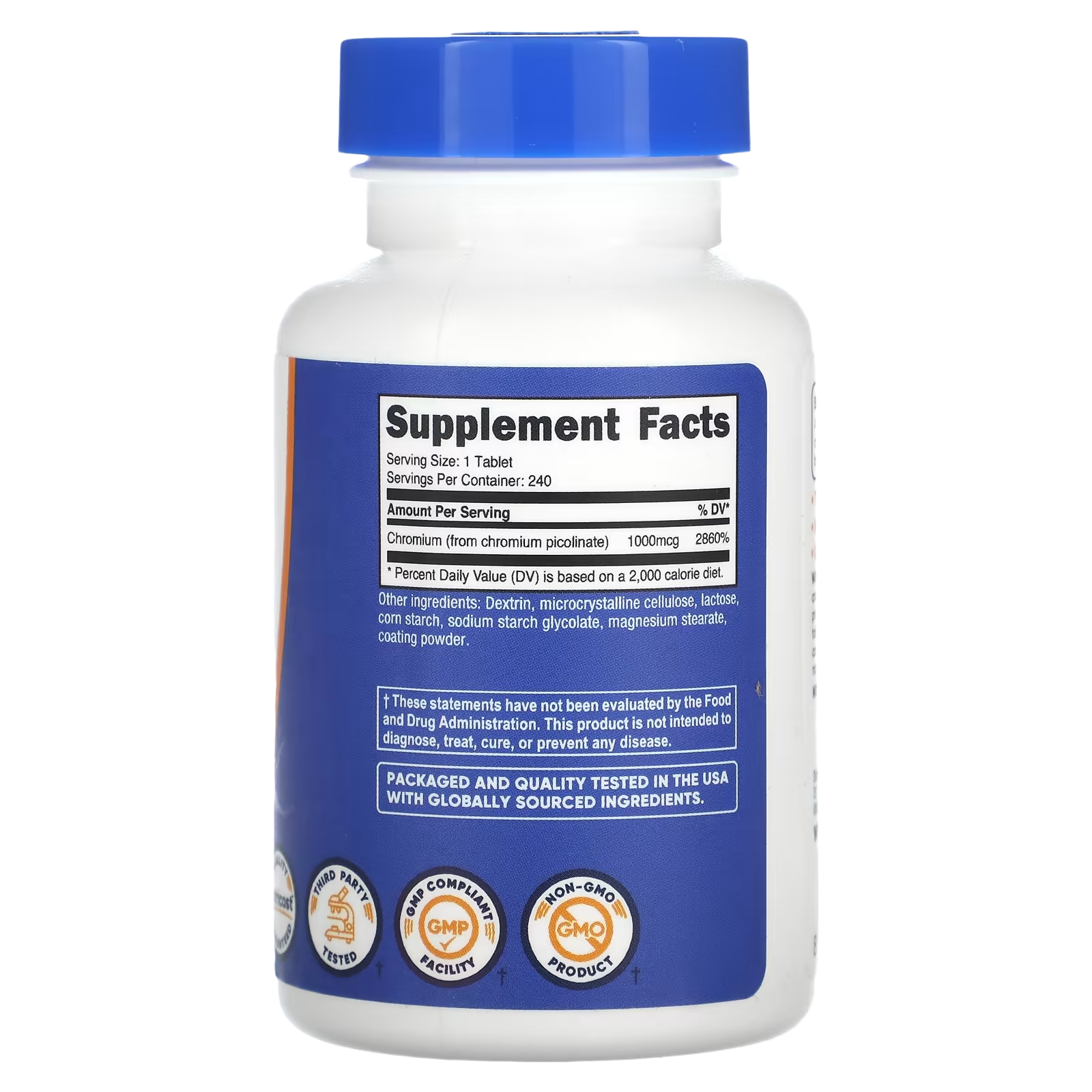 Nutricost, Chromium Picolinate, 1,000 mcg, 240 Tablets
