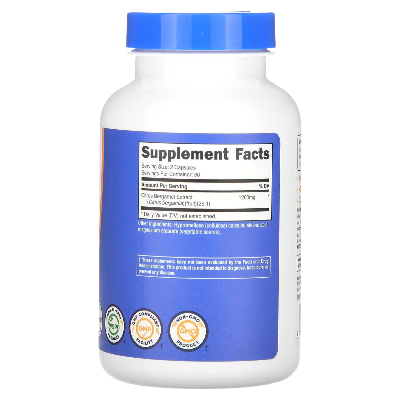 Nutricost, Citrus Bergamot, 1200mg ,120 Caps