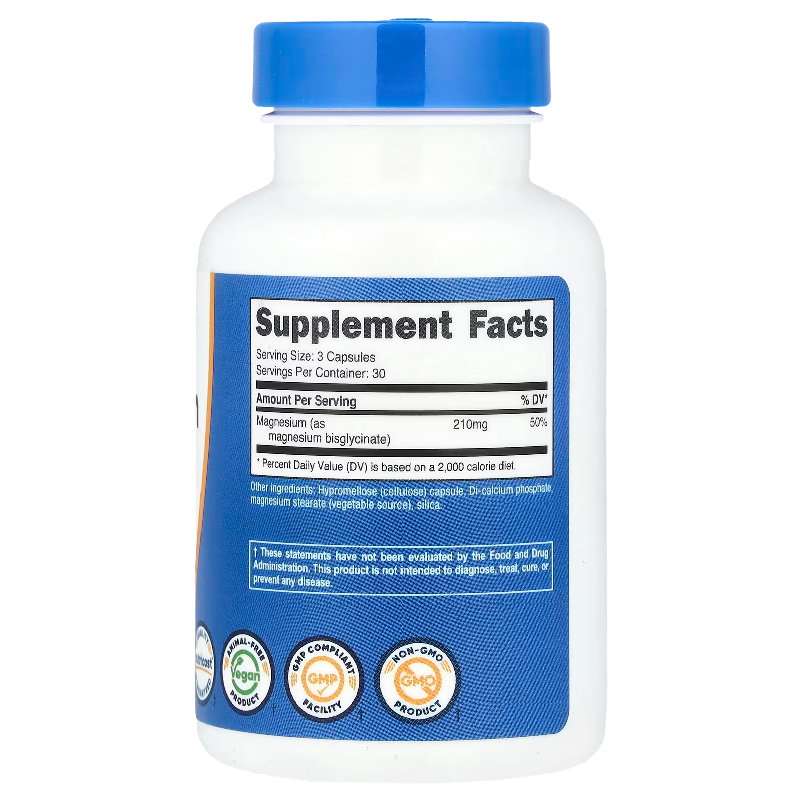 Nutricost, Magnesium Glycinate,210mg, 90 Caps
