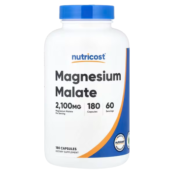Nutricost, Magnesium Malate,2100mg, 180 Caps