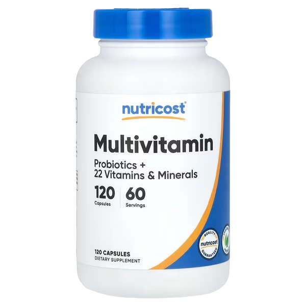 Nutricost, Multivitamin, Probiotics + 22 Vitamins & Minerals , 120 Caps
