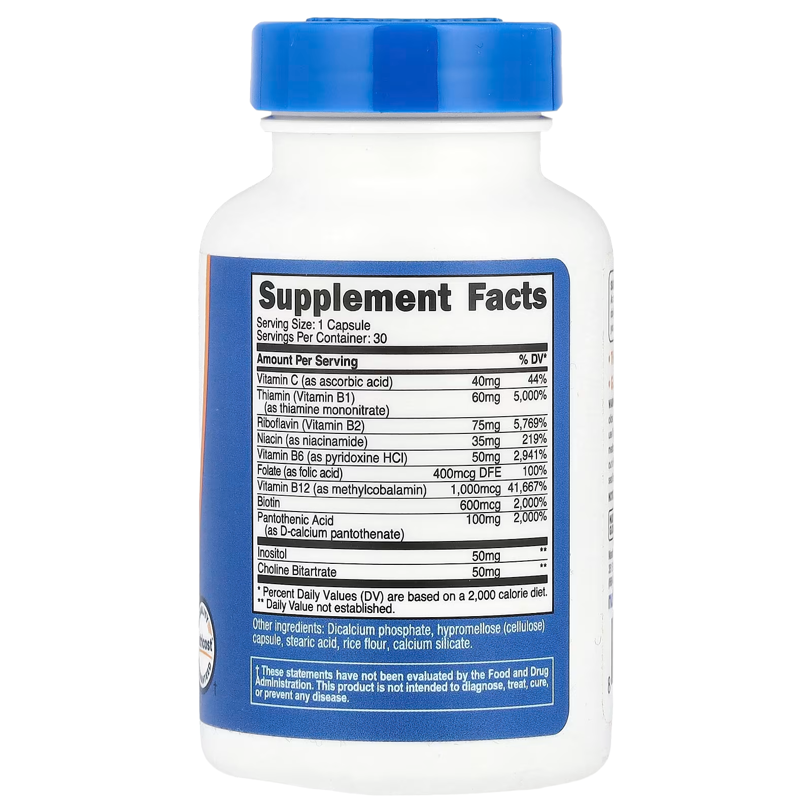 Nutricost, Vitamin B Complex,460mg, 30 Caps
