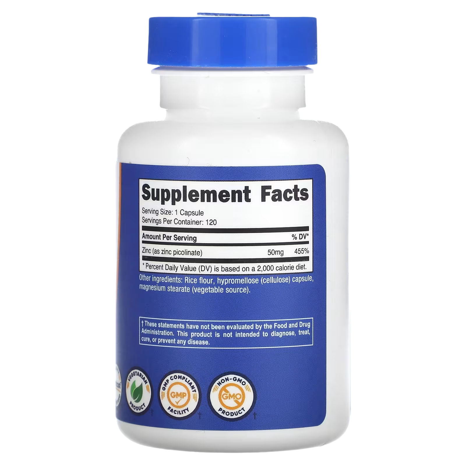Nutricost, Zinc Picolinate, 50 mg, 120 Caps