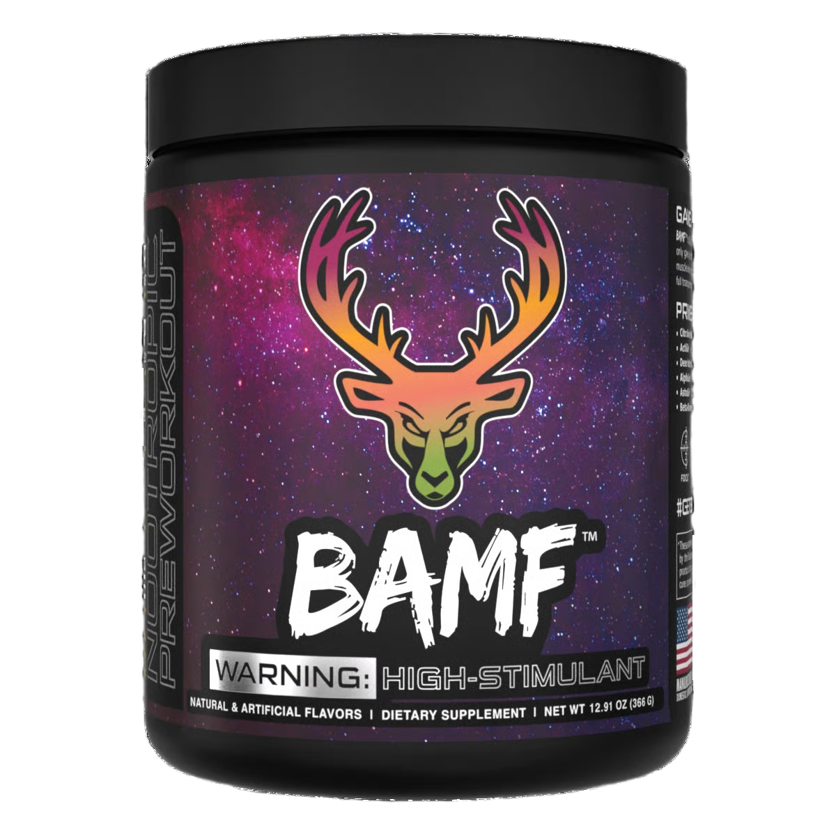 Bucked Up BAMF High Stimulant Nootropic Pre-Workout 366g