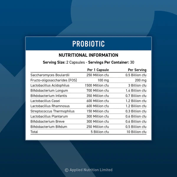 Applied Nutrition Probiotic Advanced Multi-Strain Formula 60caps