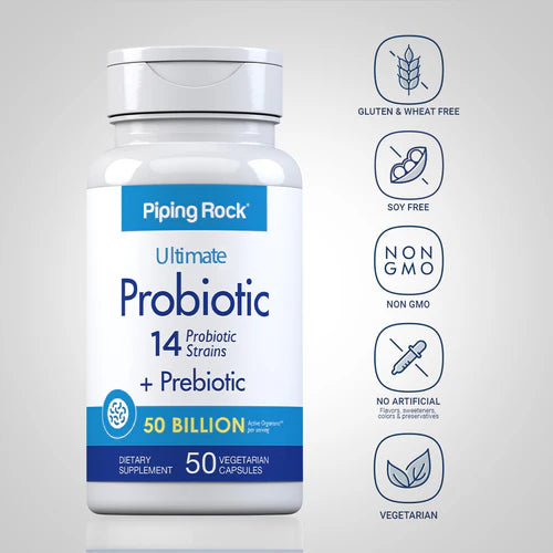 Piping Rock Probiotic 50 Billion 50 Caps