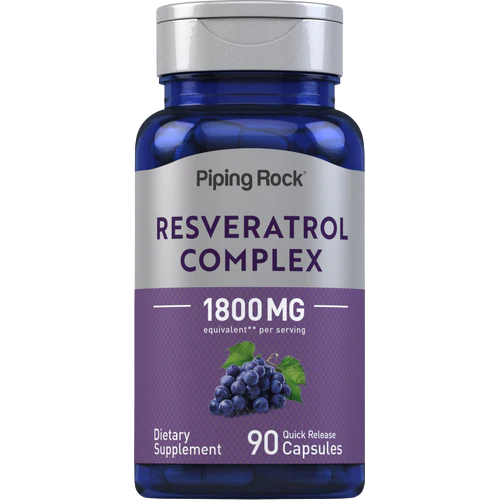 Piping Rock Resveratrol Complex, 1800 mg 90 Caps