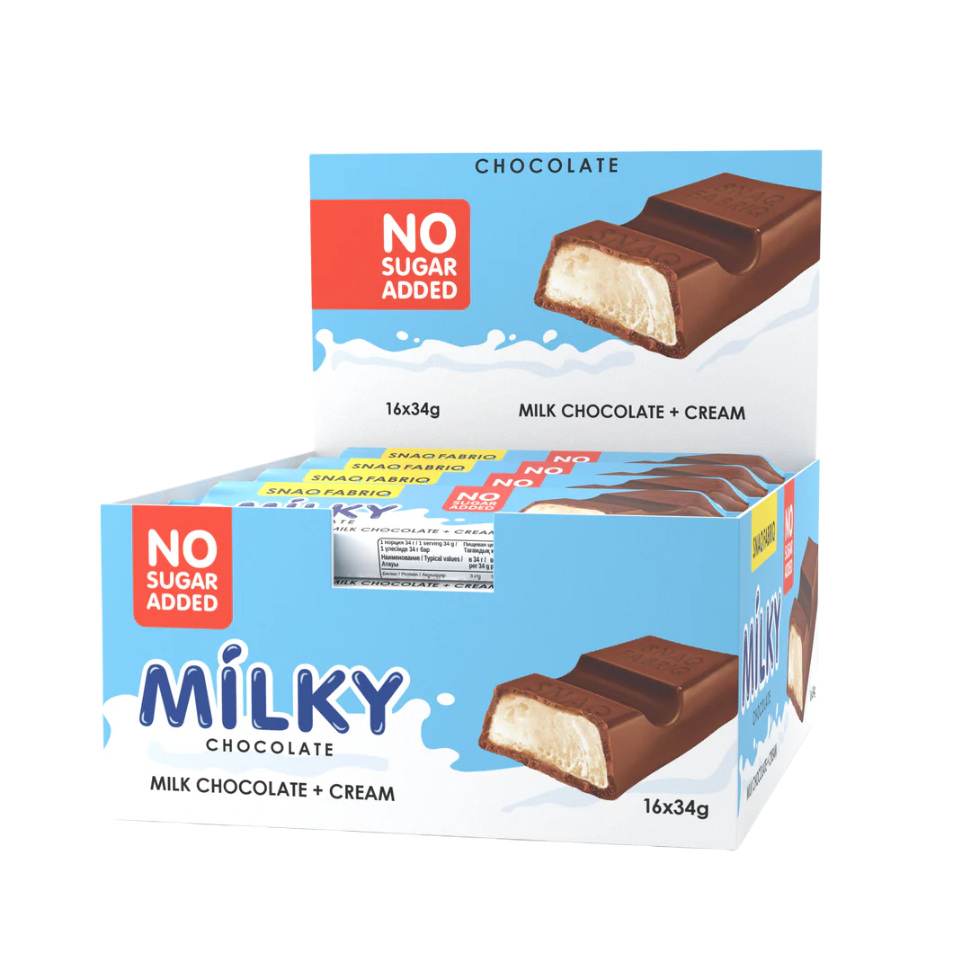 Snaq Fabriq Milky Chocolate Bars with Filling 34g