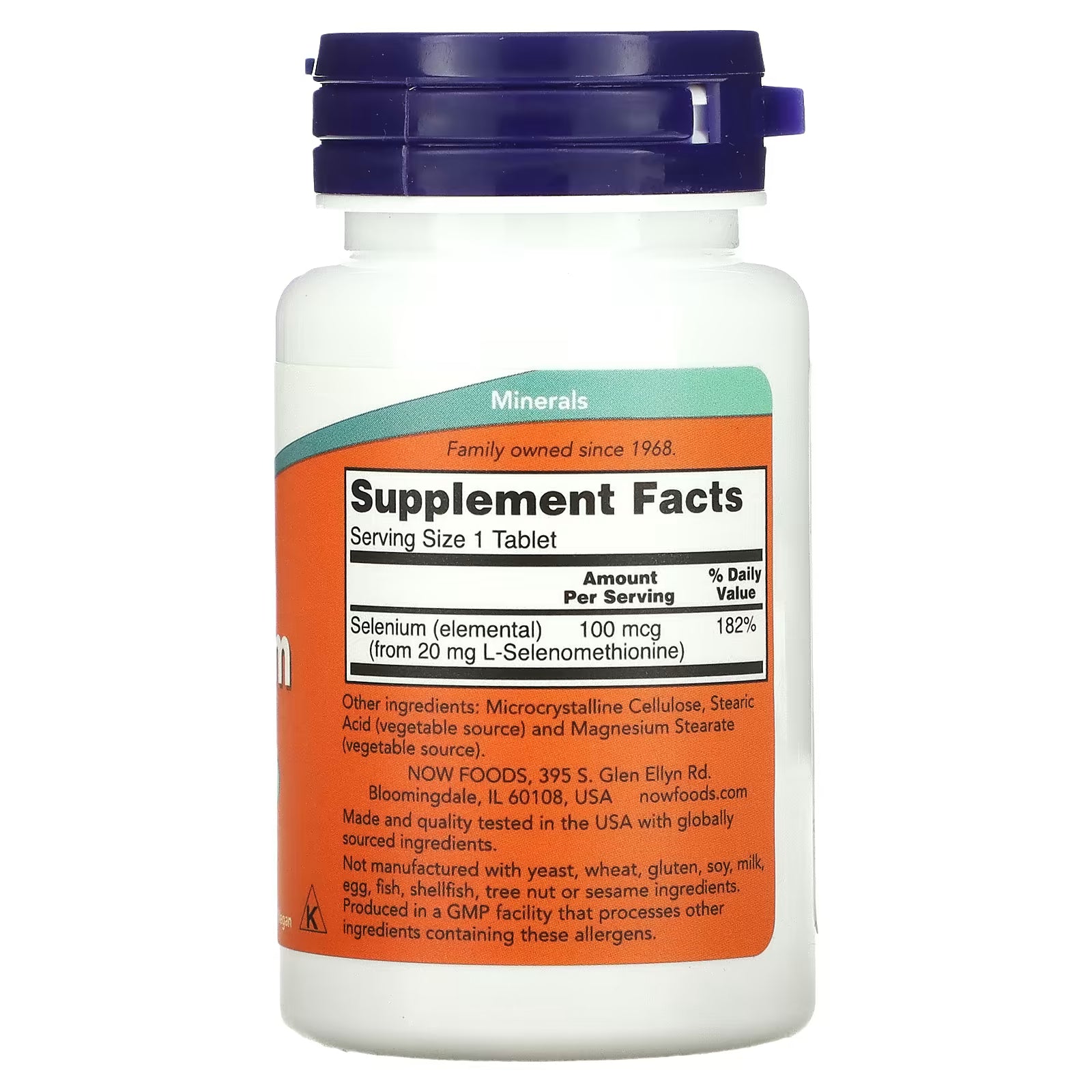 Now Selenium, 100 mcg, 100 Tablets