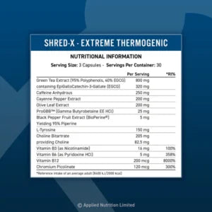 Applied Nutrition Shred-X Extreme Thermogenic 90cap