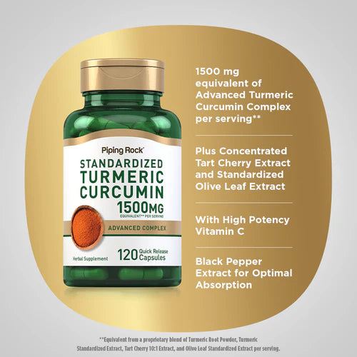 Piping Rock, turmeric Curcumin, 120 Capsules
