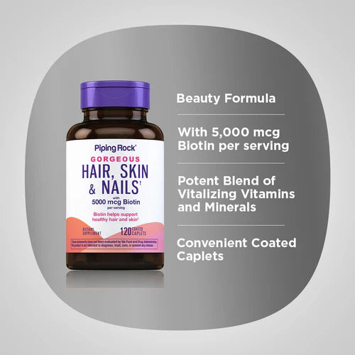 Piping Rock, Hair,Skin,Nails, 120 capsules